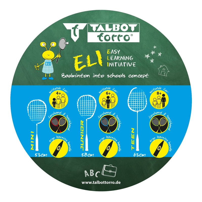 راکت بدمینتون تالبوت تورو مدل Eli Teen