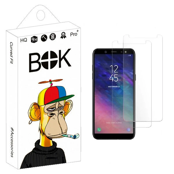 محافظ صفحه نمایش شیشه ای بوک مدل Titan Shield مناسب برای گوشی موبایل سامسونگ Galaxy A20 / A30 بسته دو عددی