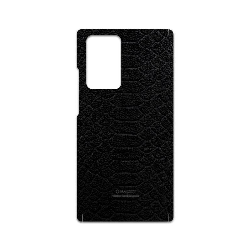 برچسب پوششی ماهوت مدل Black-Snake-Leather مناسب برای گوشی موبایل سامسونگ Galaxy Note20 Ultra