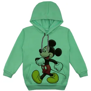 هودی پسرانه مدل میکی موس F51 رنگ سبز