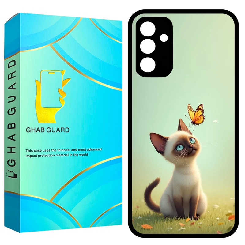  کاور قاب گارد طرح گربه مدل GCHPA34 مناسب برای گوشی موبایل سامسونگ Galaxy A34 5G 