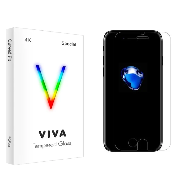 محافظ صفحه نمایش شیشه ای ویوا مدل 4K مناسب برای گوشی موبایل اپلiphone  7 / 8