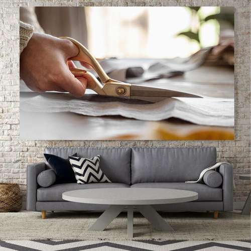 تابلو بوم طرح خیاطی مدل برش پارچه کد SDB1102