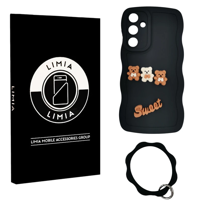 کاور لیمیا مدل فانتزی طرح عروسکی برجسته مناسب برای گوشی موبایل سامسونگ Galaxy S23 FE به همراه آویز