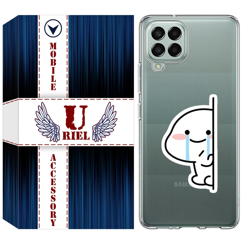 کاور یوریل مدل Clear کد 91 طرح اشک مناسب برای گوشی موبایل سامسونگ Galaxy A12 / A12 Nacho / M12 / F12