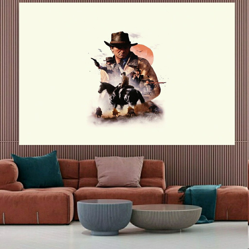 تابلو بوم طرح گیم ردد Red dead redemption 2 مدل SDB6978