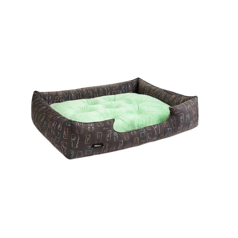 جای خواب سگ و گربه نیناپت مدل وی آی پی یو طرح سگ و گربه