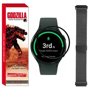 محافظ صفحه نمایش گودزیلا مدل GS-MLS مناسب برای ساعت هوشمند سامسونگ Watch 4 40mm به همراه بند