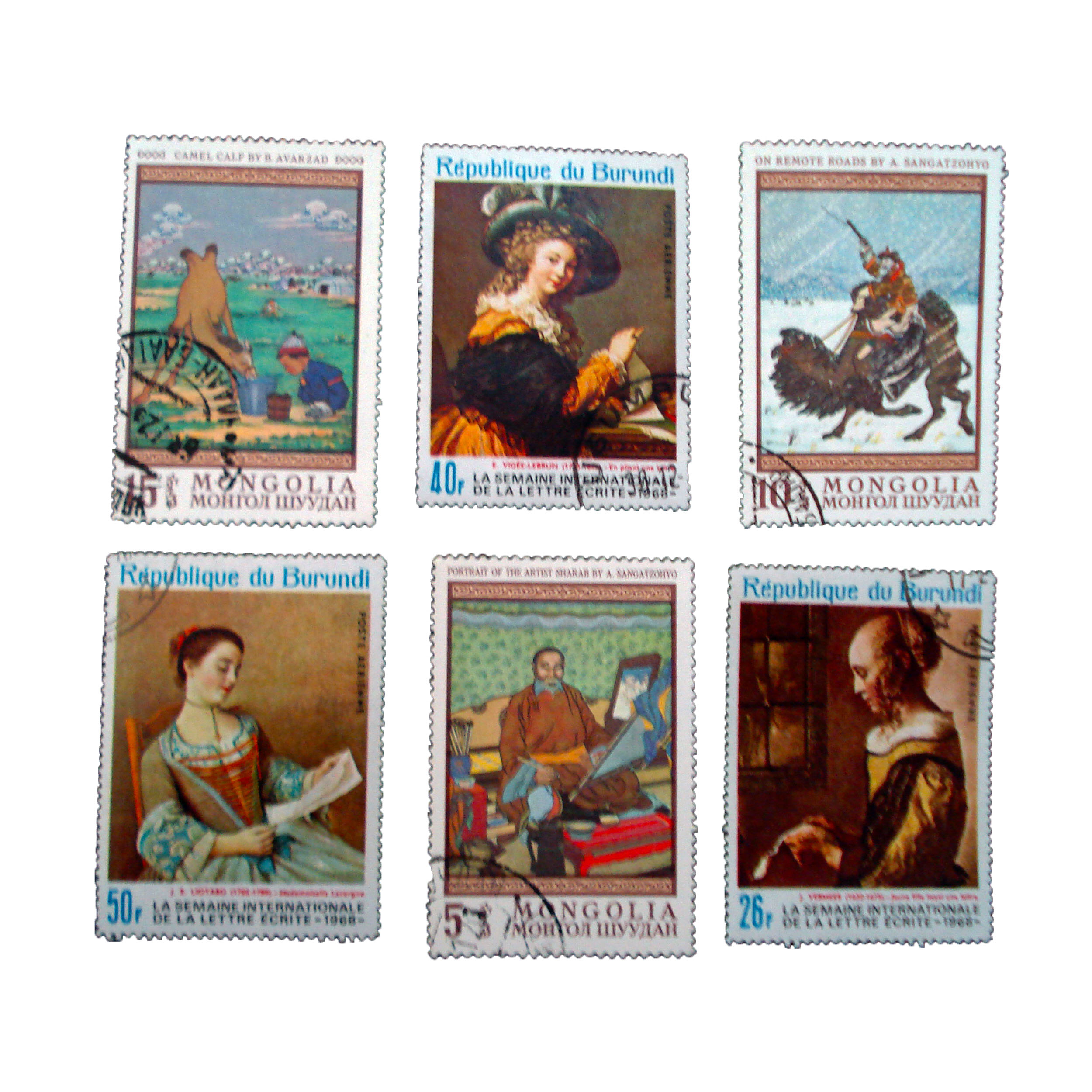 تمبر یادگاری مدل ملل کد bc-1340 مجموعه 6 عددی