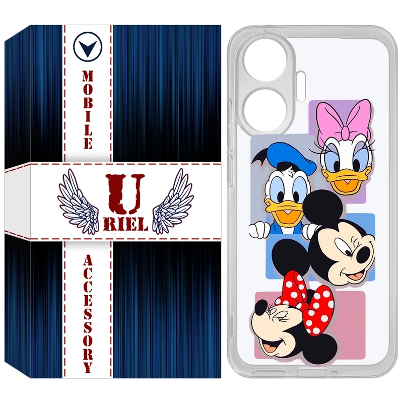 کاور یوریل مدل Clear کد 5 طرح عروسکی مناسب برای گوشی موبایل شیائومی Poco F7