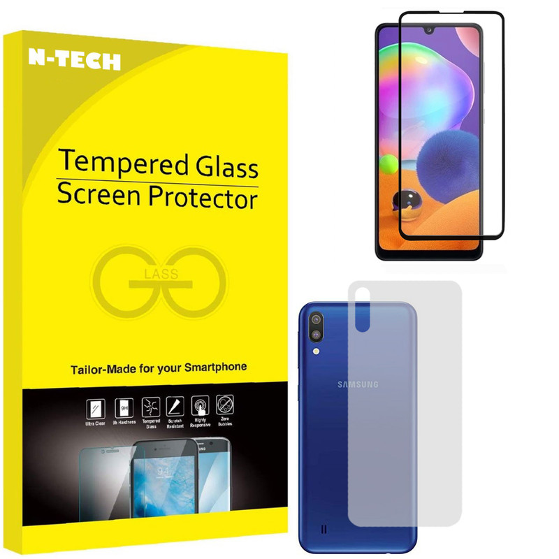  محافظ صفحه نمایش انتک مدل FUBKM-01 مناسب برای گوشی موبایل سامسونگ Galaxy M10 به همراه محافظ پشت گوشی 