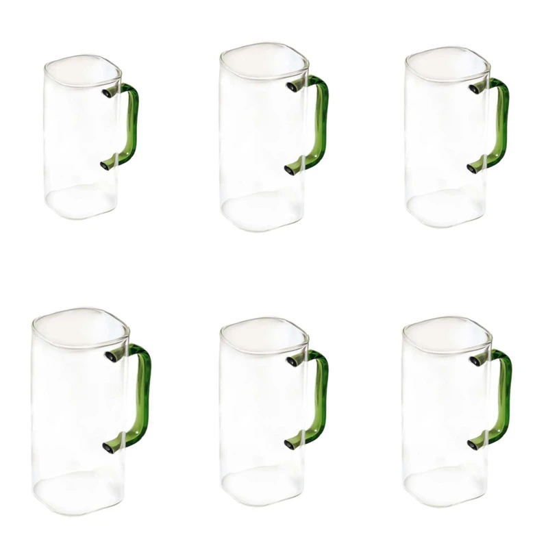 لیوان دیاموند مدل دسته رنگی کد DM009CB مجموعه 6 عددی