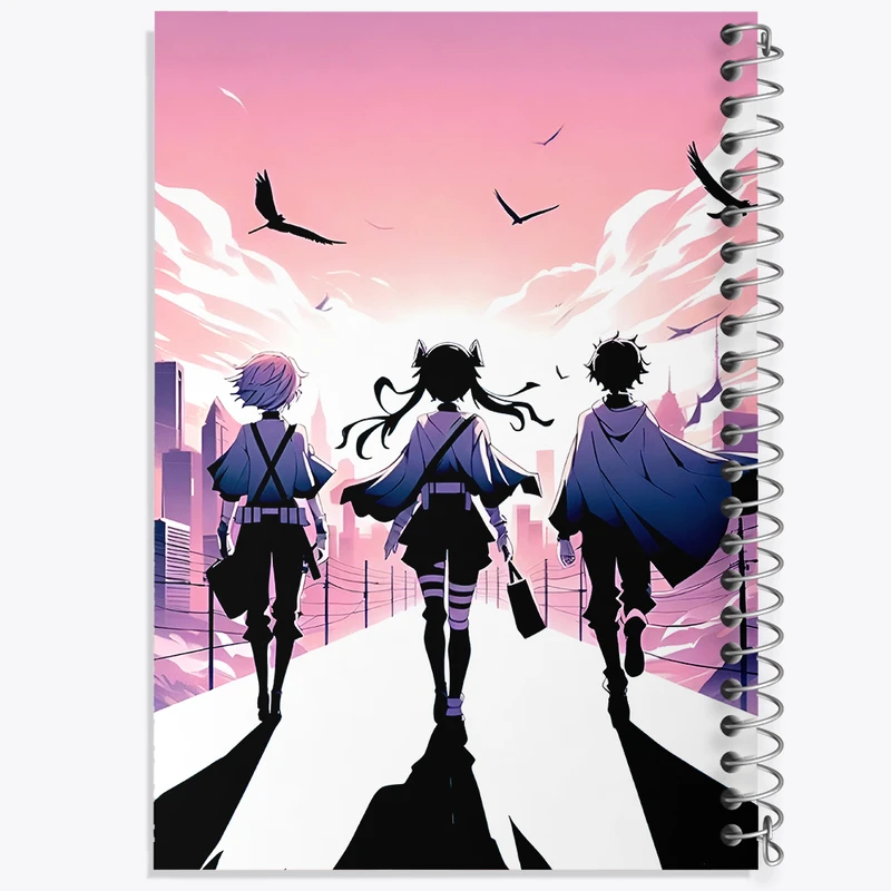 دفتر مشق 100 برگ خندالو طرح انیمه کد N5480