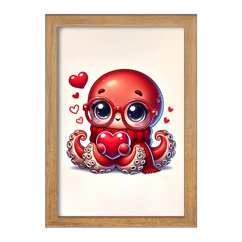 تابلو خندالو مدل هشت پا بامزه کد F11726