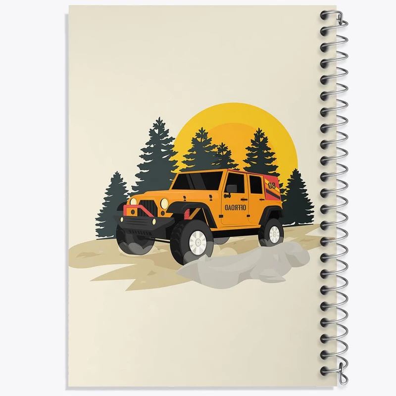 دفتر مشق 50 برگ خندالو مدل آفرود Off Road کد 26296