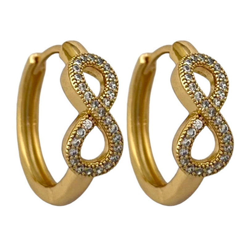 گوشواره زنانه ژوپینگ مدل بینهایت کد E5112