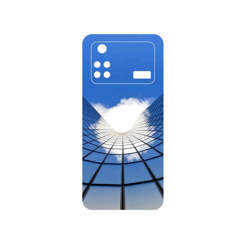 برچسب پوششی ماهوت مدل Glass skyscraper مناسب برای گوشی موبایل شیائومی Poco M4 Pro 4G