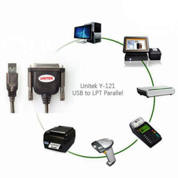 کابل Paralell پرینتر یونیتک مدل Y-121 طول 1.5 متر 3