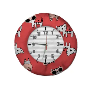 ساعت دیواری کودک شمسه نگار مدل گربه