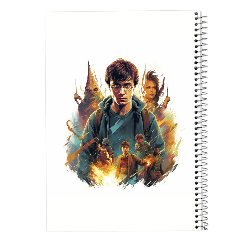 دفتر ژورنال نویسی 50 برگ مدوپد مدل نقطه ای طرح هری پاتر harrypotter کد DF10261