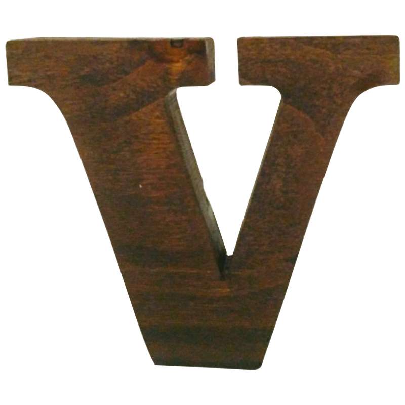 دکوری مدل حرف V چوبی