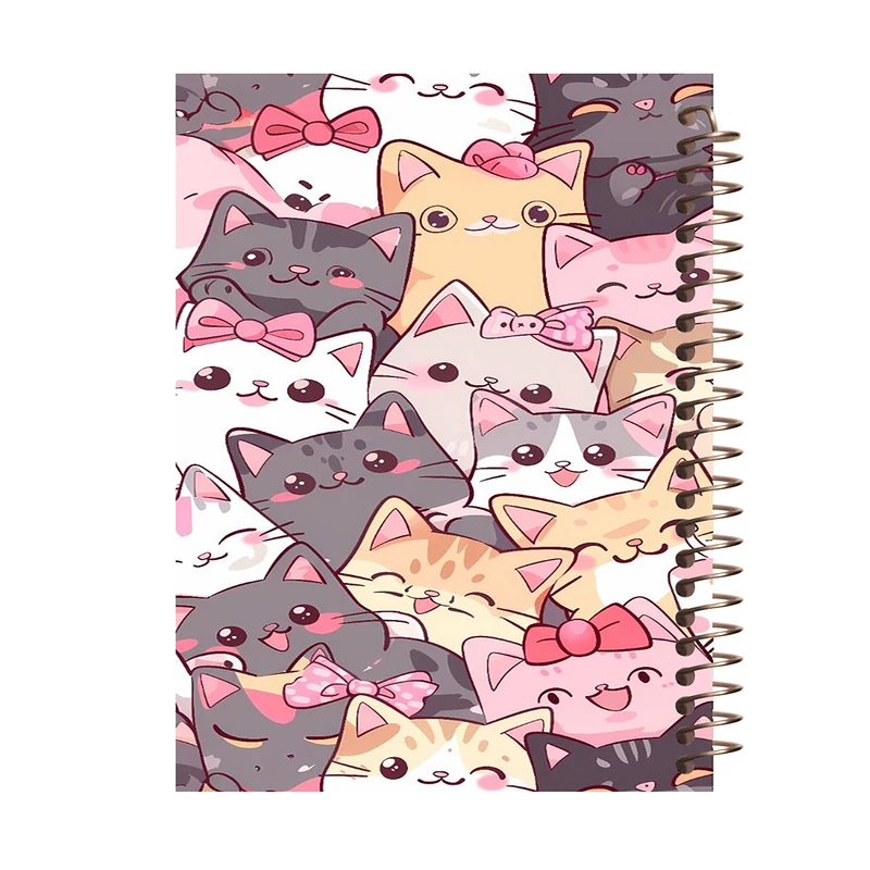 دفتر شکرگزاری 60 برگ طرح گربه کد T136