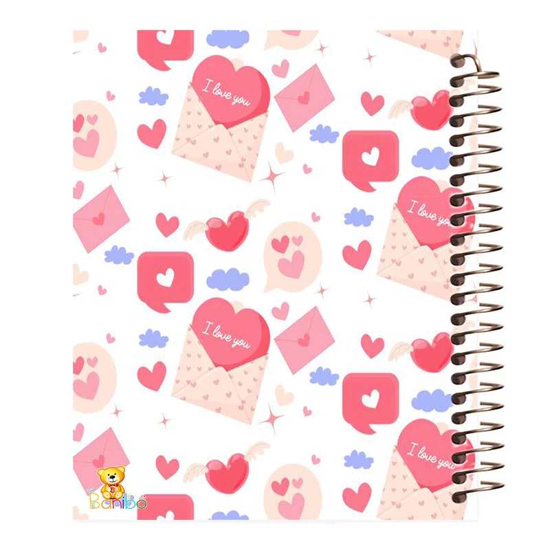 دفتر نقاشی 50 برگ بانیبو مدل لاو کد 437