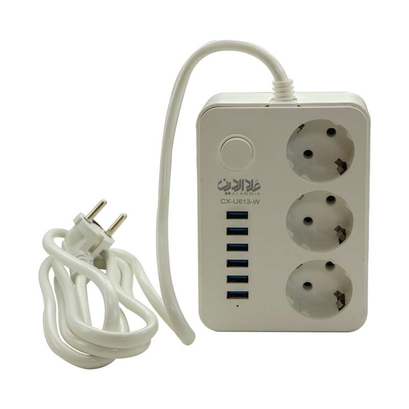 چندراهی برق علاالدین مدل 6USB چندراهی برق علاالدین مدل 6USB