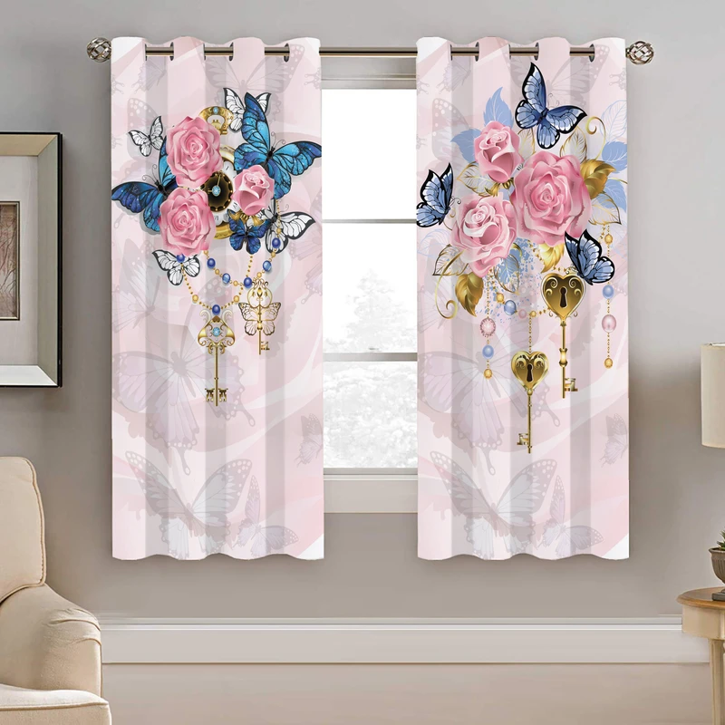 پرده نیروانا طرح گل  مدل هازان کد 4679سایز 140×200 سانتی متر