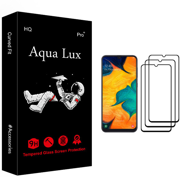 محافظ صفحه نمایش آکوا لاکس مدل +Pro مناسب برای گوشی موبایل سامسونگ Galaxy A30 بسته سه عددی