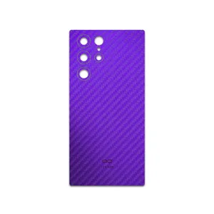 MAHOOT Purple-Fiber Cover Sticker for Samsung Galaxy S22 Ultra 5G