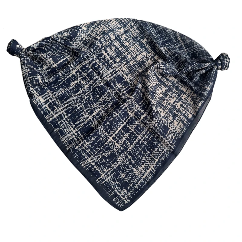 مینی اسکارف زنانه مدل نخی پتینه خط دار