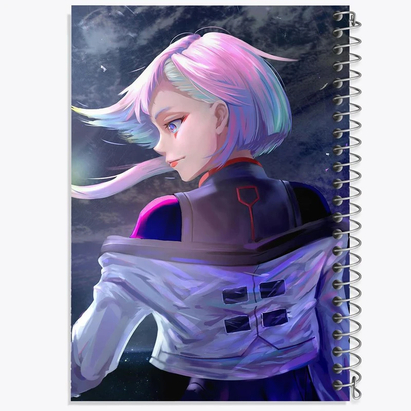 دفتر نقاشی 50 برگ خندالو مدل لوسی انیمه سایبر پانک Cyberpunk کد 22452