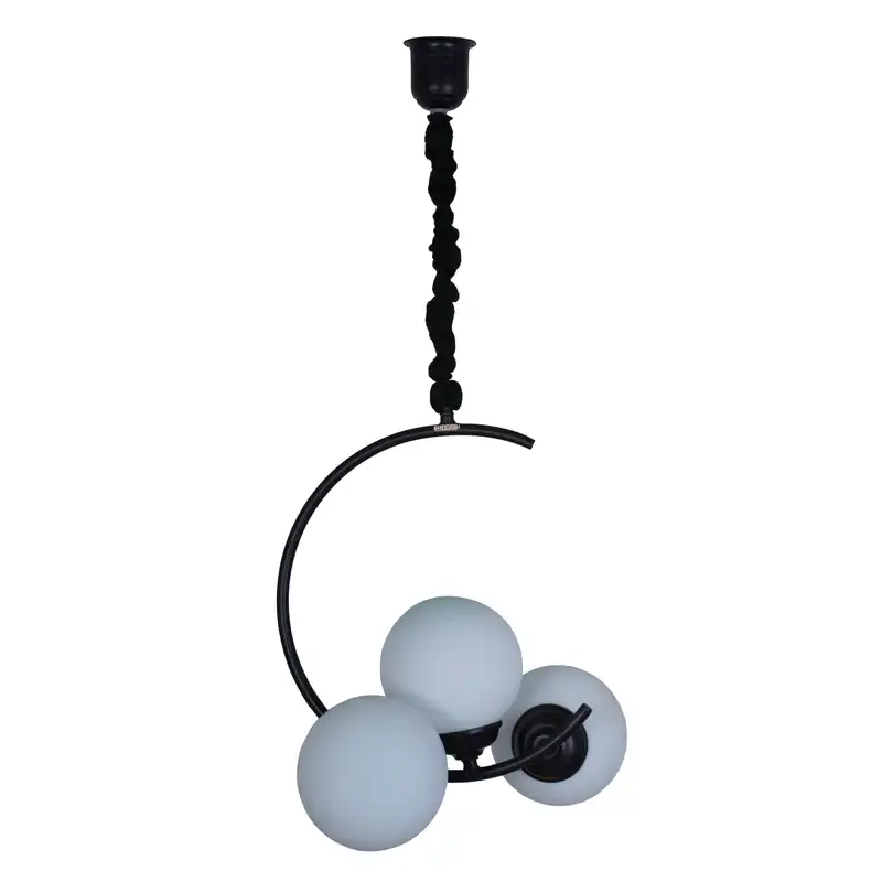 لوستر سه شعله چوبین  مدل سایه کد AS 103/3