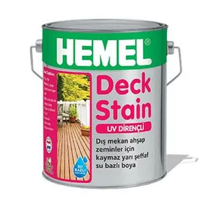 رنگ چوب و ترموود کاج انتیک همل مدل AP Deck Stain حجم 2.5 لیتر