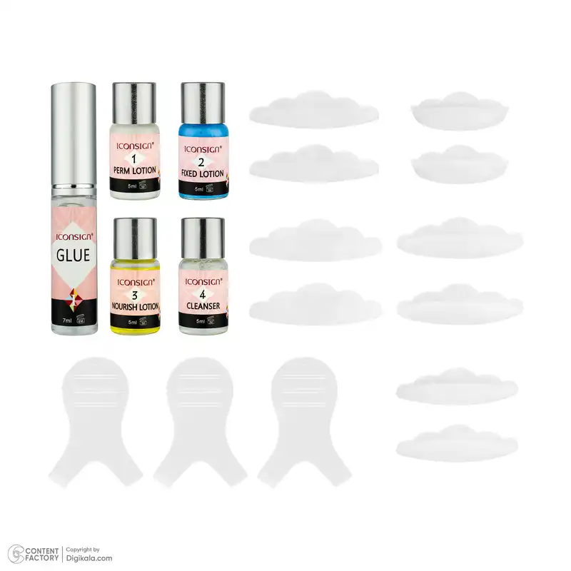 لیفت ابرو و مژه آیکون ساین مدل Lash Lift مجموعه 18 عددی