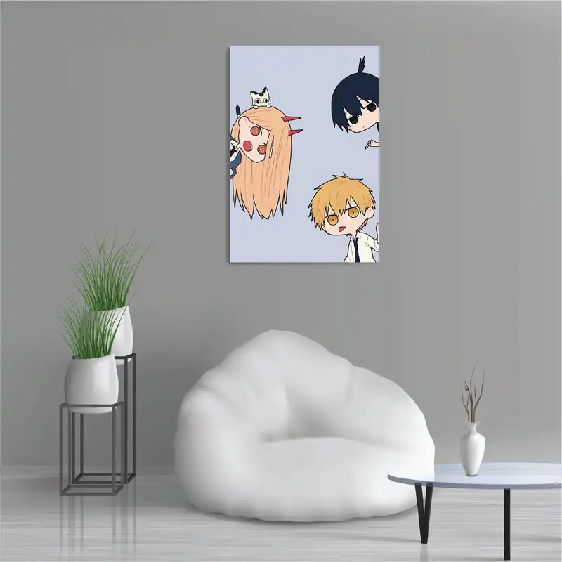 تابلو شاسی طرح کاوایی انیمه مرد اره برقی Chainsaw Man Anime مدل M0680