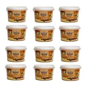 کره بادام زمینی رژیمی کرانچی اسپراس - 250 گرم بسته 12 عددی