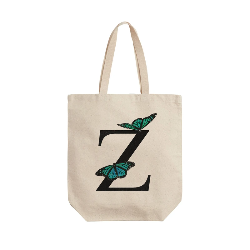 ساک خرید ترمه طراحان ایده مدل حرف Z پروانه ای کد cfp3029 - L