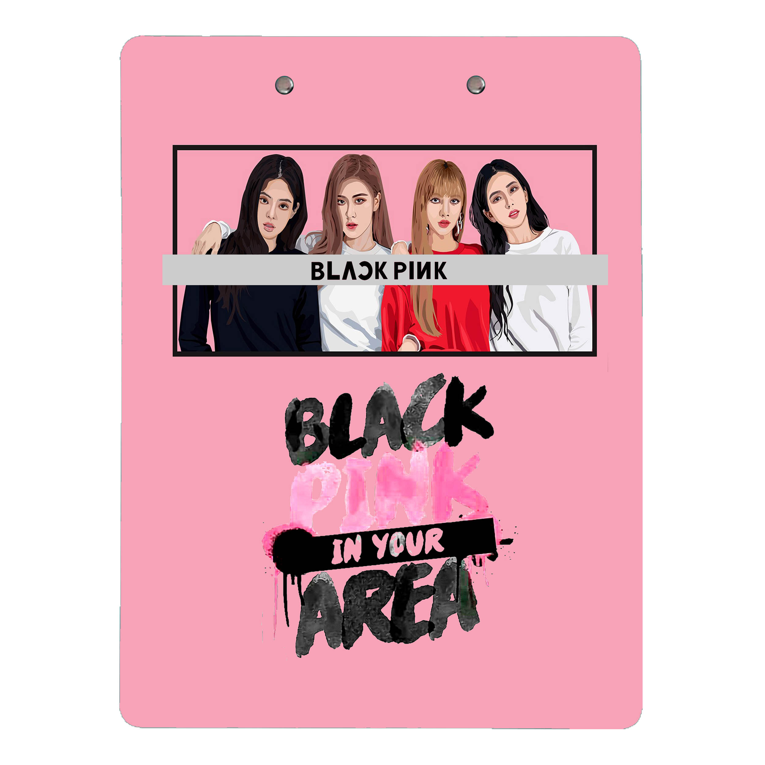تخته شاسی مدل گروه Black Pink سایز A4