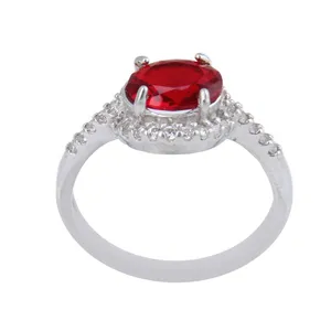 انگشتر نقره زنانه بازرگانی میلادی مدل سنگ کوارتز کد AWR_1077