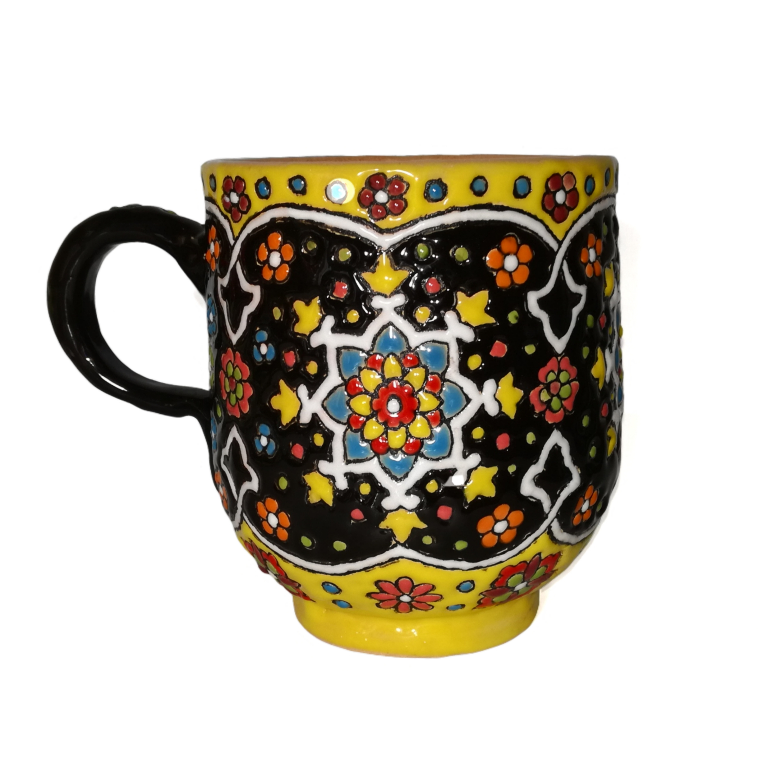 لیوان میناکاری سفالی کد 85