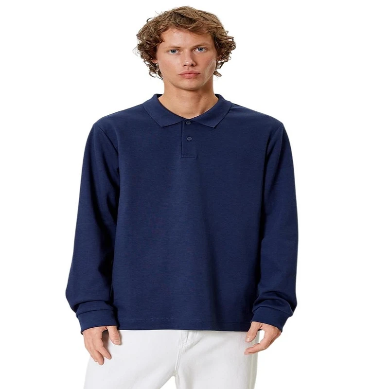 پولوشرت آستین بلند مردانه کوتون مدل 5wam70091mk