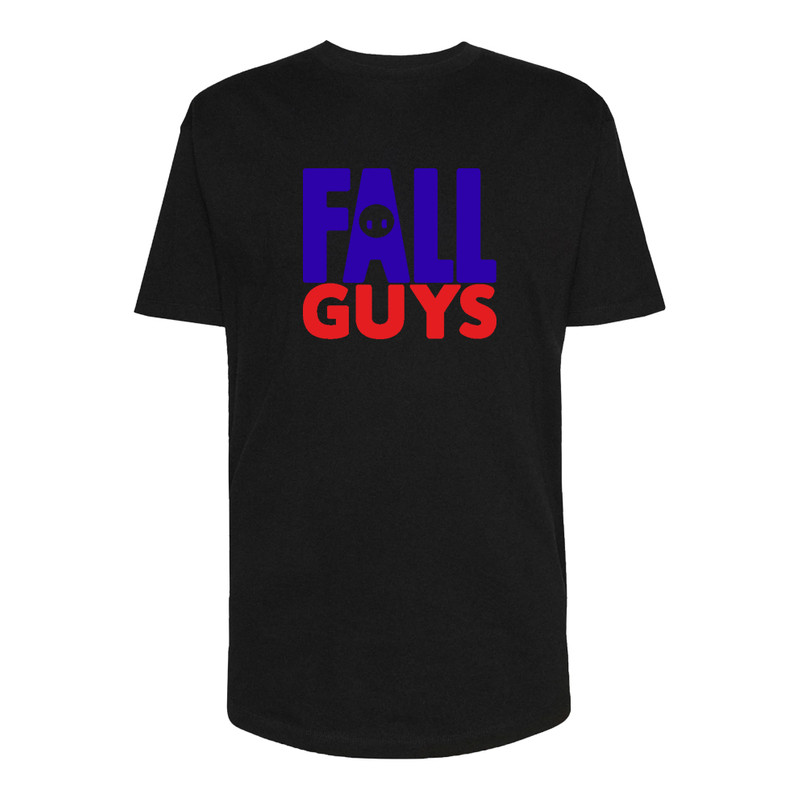 تی شرت لانگ مردانه مدل FALL GUYS کد P054 رنگ مشکی