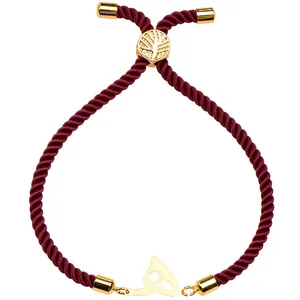 دستبند طلا 18 عیار زنانه الن نار مدل طرح هـ ELN2270