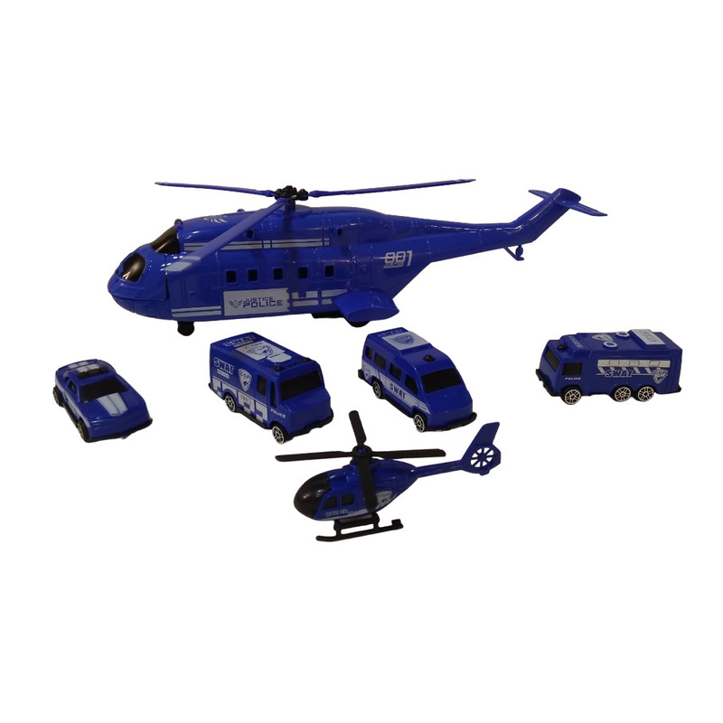 هلیکوپتر بازی مدل پلیس مجموعه 6 عددی