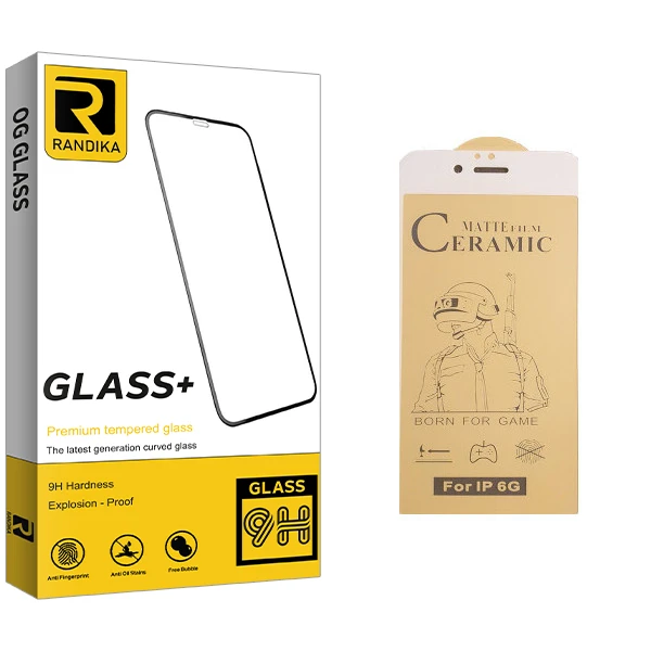 محافظ صفحه نمایش سرامیکی راندیکا مدل GLD مناسب برای گوشی موبایل اپل iPhone 6