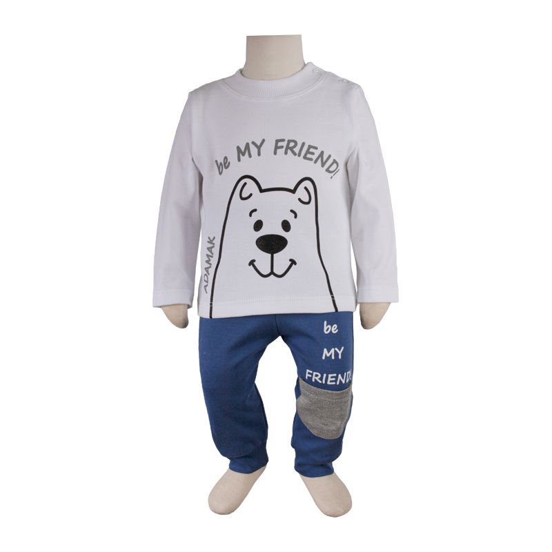 ست 3 تکه لباس نوزادی آدمک مدل فرندز کد 323600 - - 22