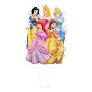 تاپر کیک طرح دخترانه پرنسس ها کد 40