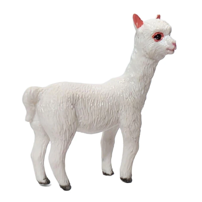 فیگور ناب سل مدل گوسفند آلپاکا کد ALPACA NAAB026 ارتفاع 6 سانتی متر